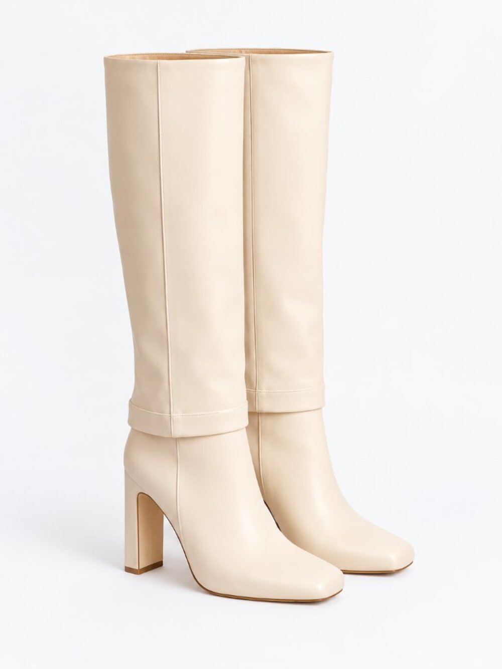 Lulus Lorlia Almond Square Toe Knee High Boots NWT - Picture 5 of 6